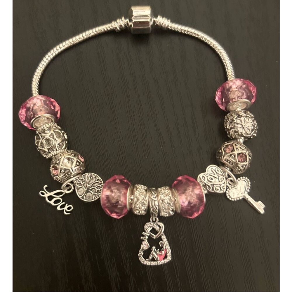 Mom Daughter Charm Bracelet